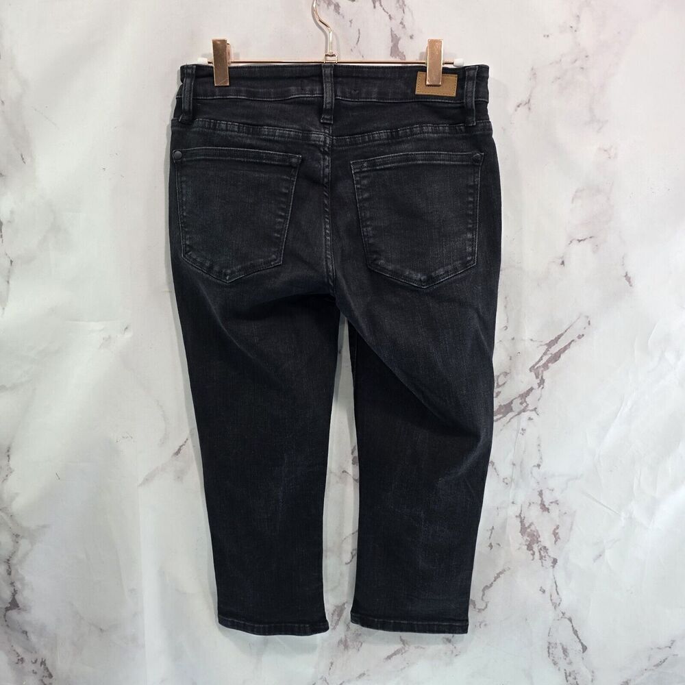 Judy Blue Jeans Women 26 3 Black High Rise Capri Fit Crop Denim Stretch Charcoal